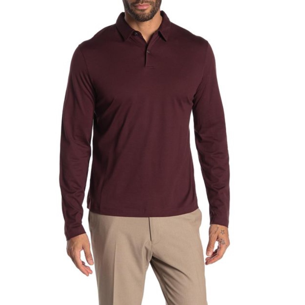 Theory | Mercerized Long Sleeve Polo